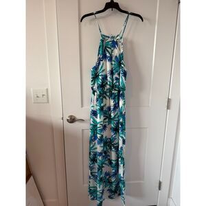 Pink Owl Floral Tropical Dress 🌸🌴